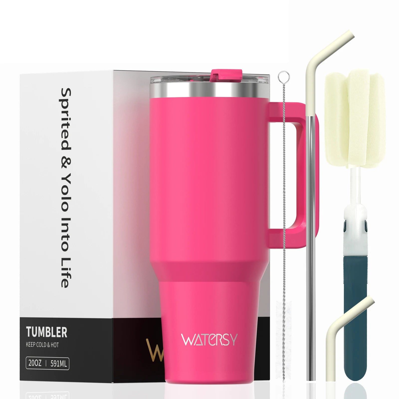 30/40oz Tumbler With Handle and Straw Large Capacity Stainless Steel Thermal Cup for Coffee Double Vacuum Insulated Mug