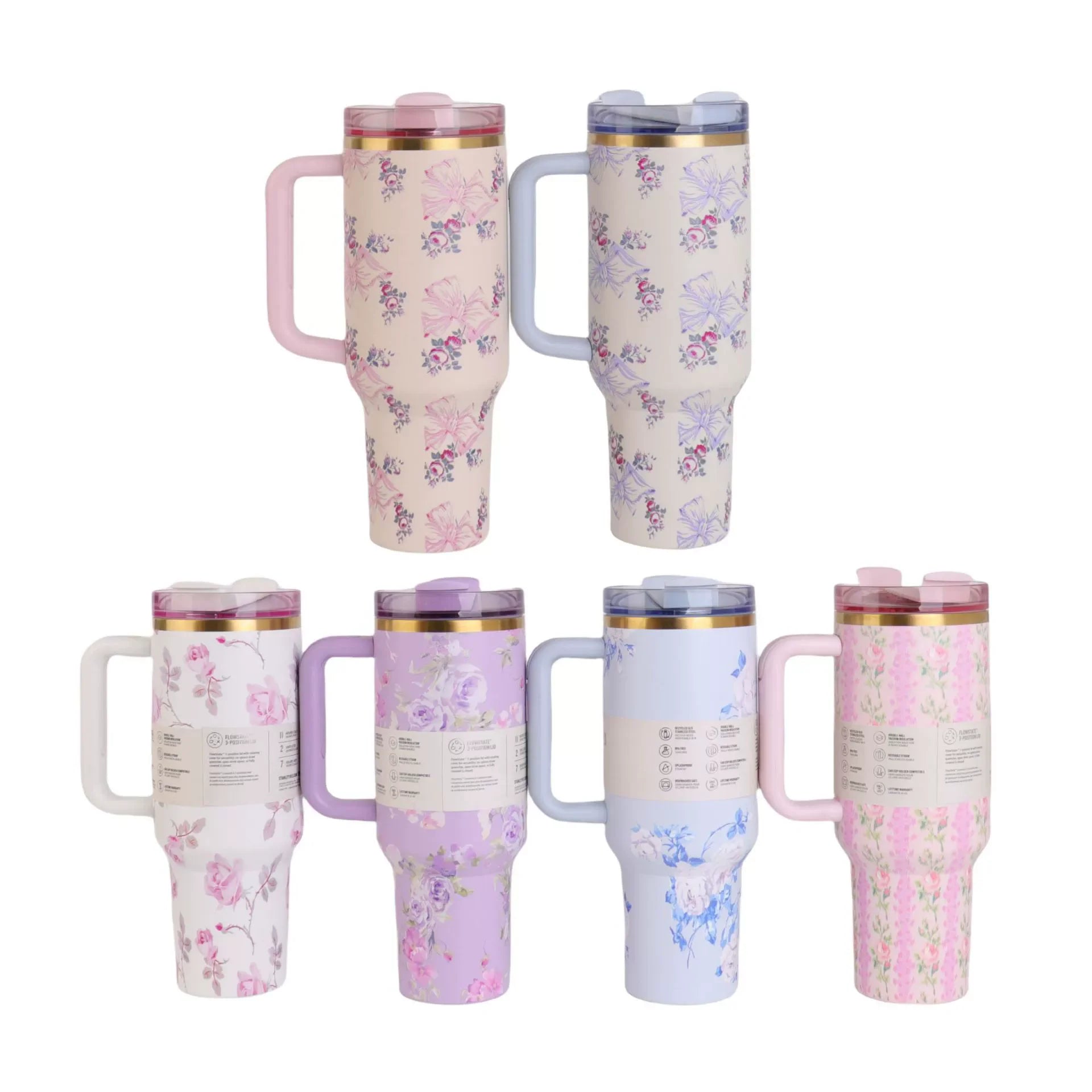 New Style 2nd Generation 40oz Stainless Steel Travel Mug – Insulated Coffee Cup for Hot & Cold Beverages