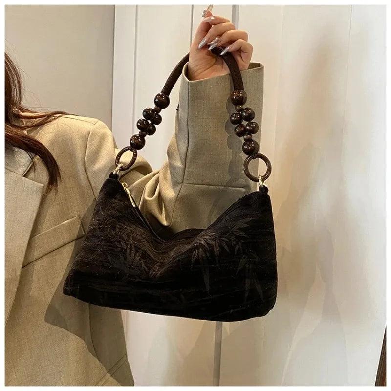 Women's Tote Bags 2025 Small Korean Fashion Shoulder Shopper Brand Ladies Canvas Luxury Designer Retro Female Handbag Purses