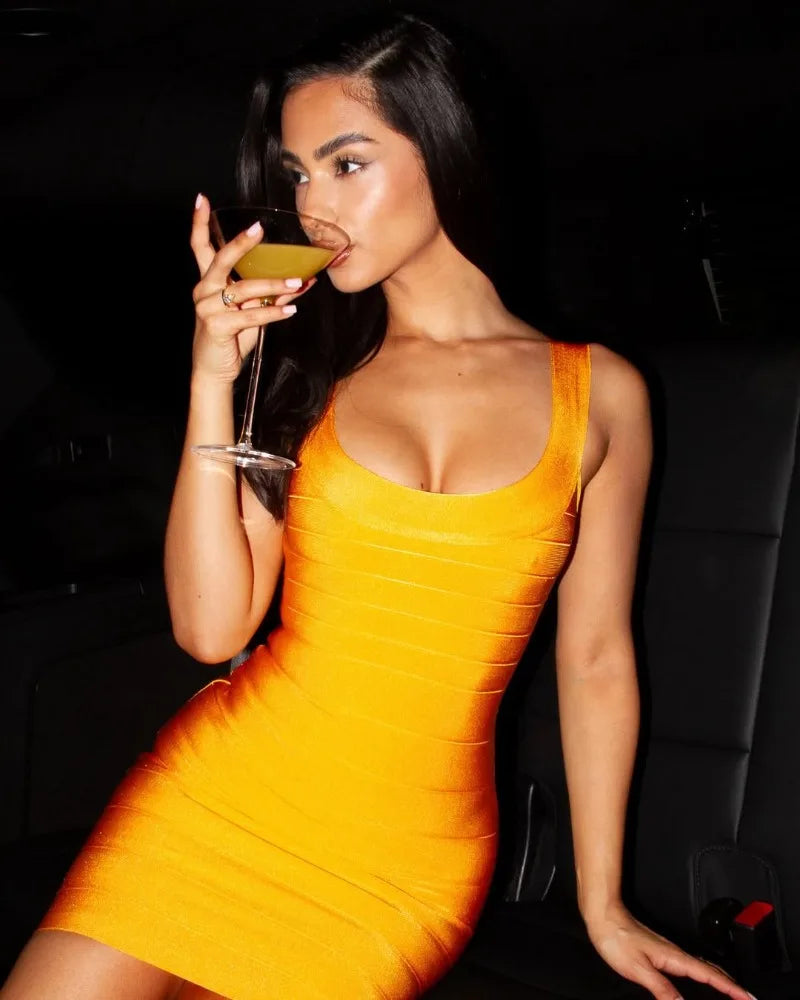 Trendix Sexy Backless Slim Mini Dress Women Summer Bodycon Solid Pleated Suspender Dress Vacation Party Patchwork Short Dress