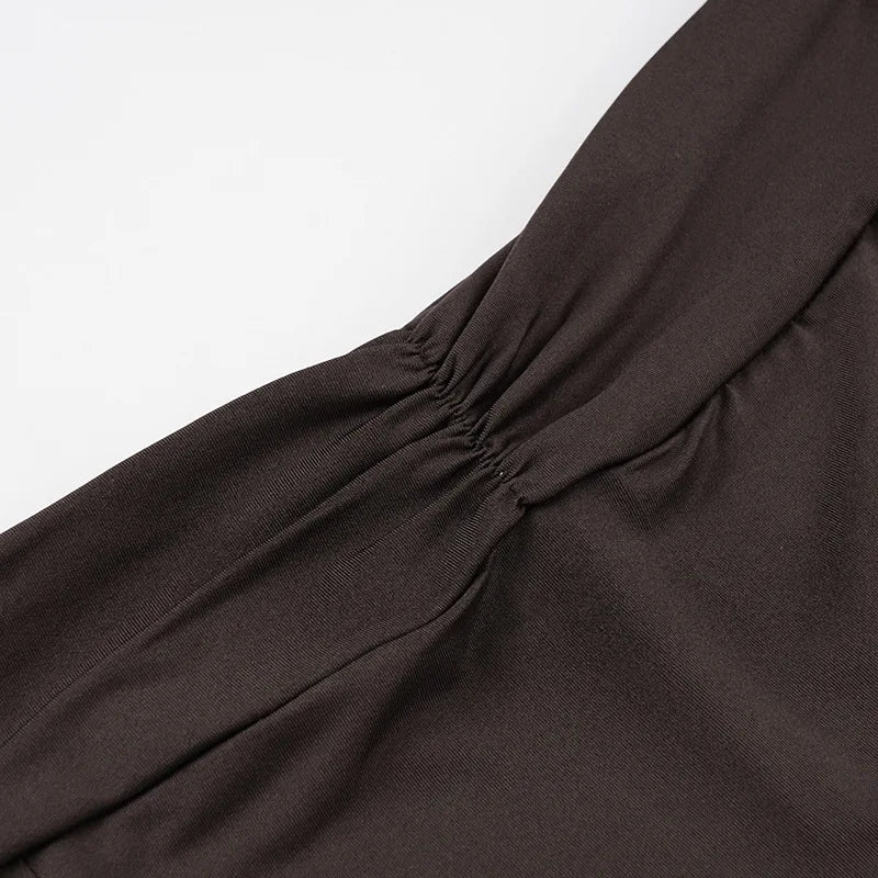 Trendix Bodycon Tank Tops 2 Piece Sets Women Summer Slim Solid Sports Yoga Shorts Ladies Street Sexy Deep V Neck Crop Top Suits