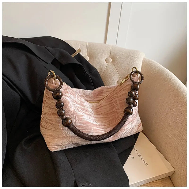 Women's Tote Bags 2025 Small Korean Fashion Shoulder Shopper Brand Ladies Canvas Luxury Designer Retro Female Handbag Purses
