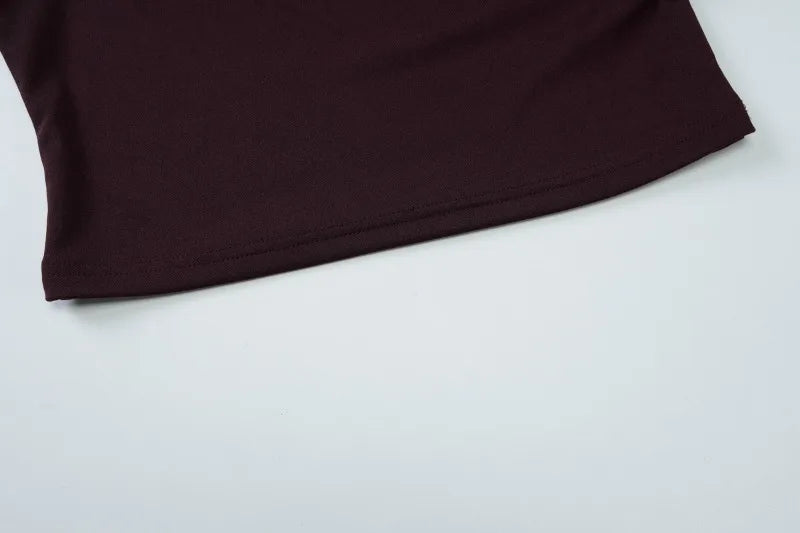 Trendix Tassel Tops 2 Piece Sets Women Sexy Off Shoulder Slim Pullover Crop Tops And Solid High Waist Sheath Skirt Suits Femme