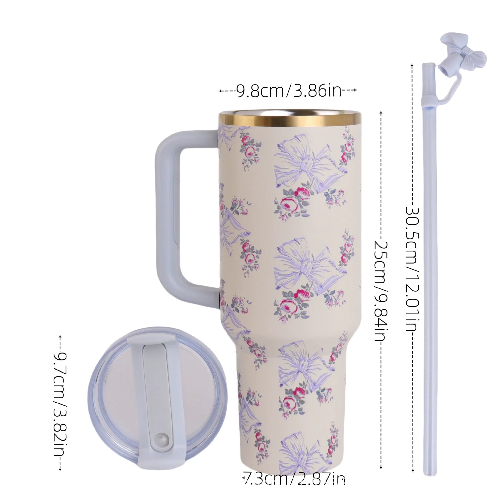 New Style 2nd Generation 40oz Stainless Steel Travel Mug – Insulated Coffee Cup for Hot & Cold Beverages