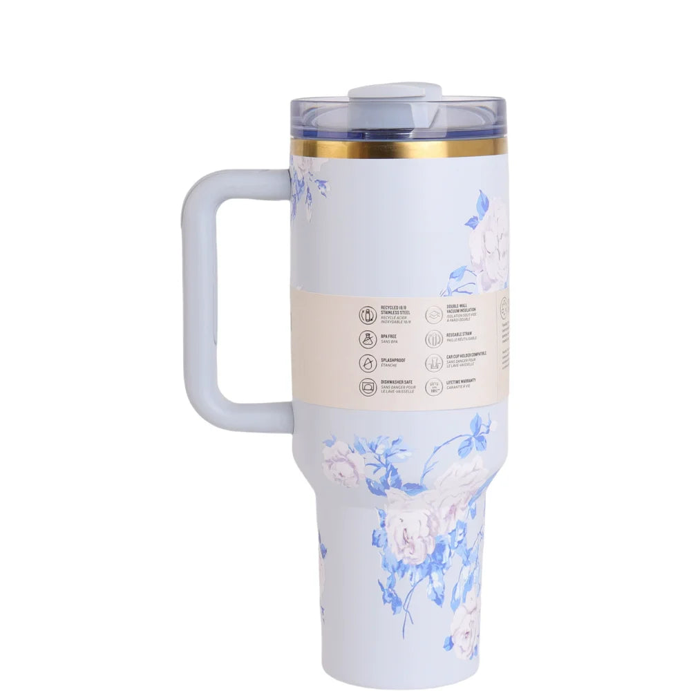 New Style 2nd Generation 40oz Stainless Steel Travel Mug – Insulated Coffee Cup for Hot & Cold Beverages