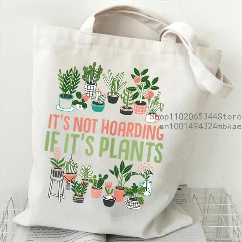 "Just One More Plant" Canvas Tote