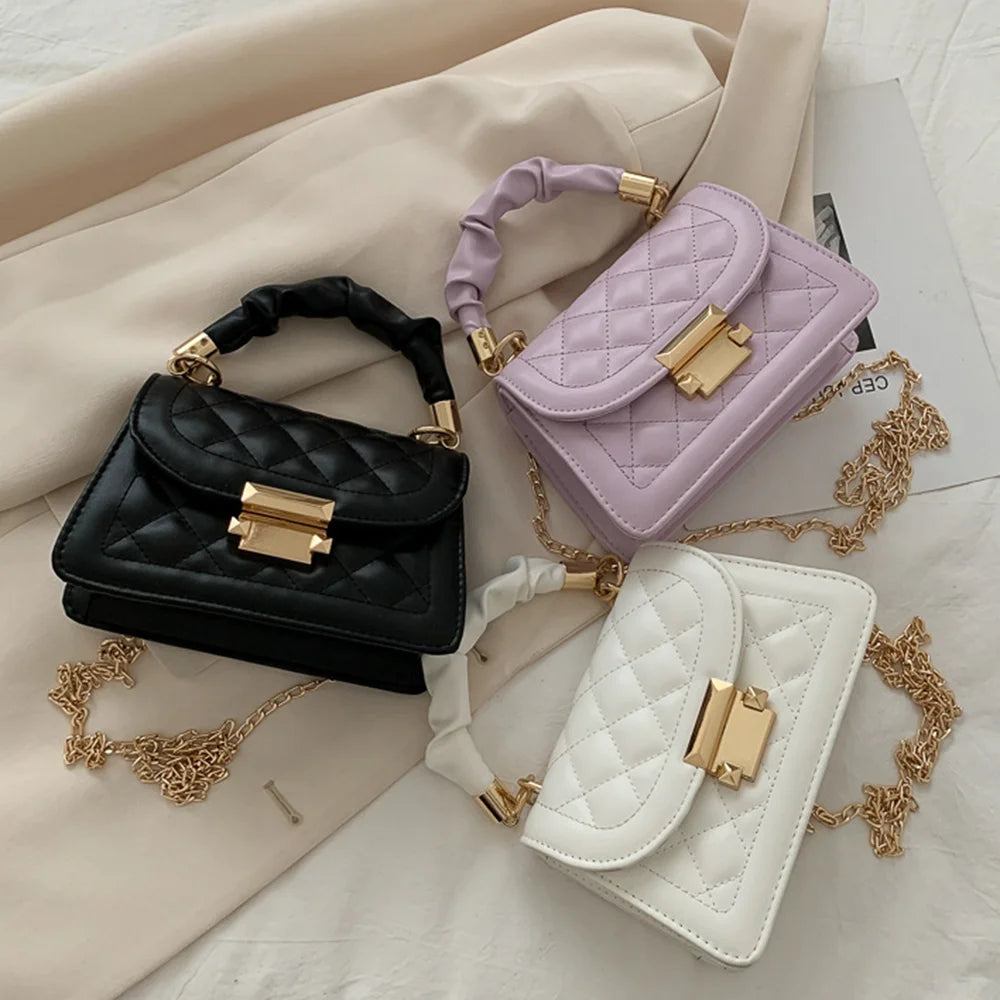 "Pastel Dreams" Ruched Top-Handle Handbag