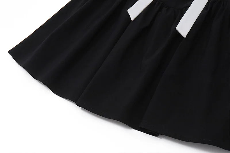 Trendix Lace Patchwork Ruffle Mini Dress Women Summer High Waist Slim Off Shoulder Dresses Vacation Sexy Party Elegant Dress