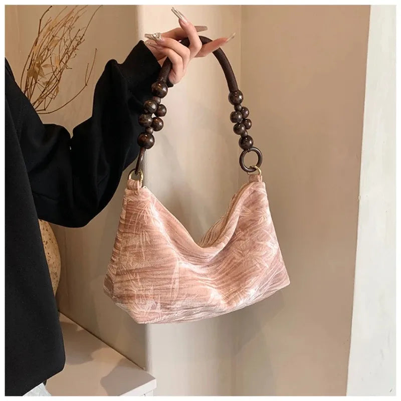 Women's Tote Bags 2025 Small Korean Fashion Shoulder Shopper Brand Ladies Canvas Luxury Designer Retro Female Handbag Purses