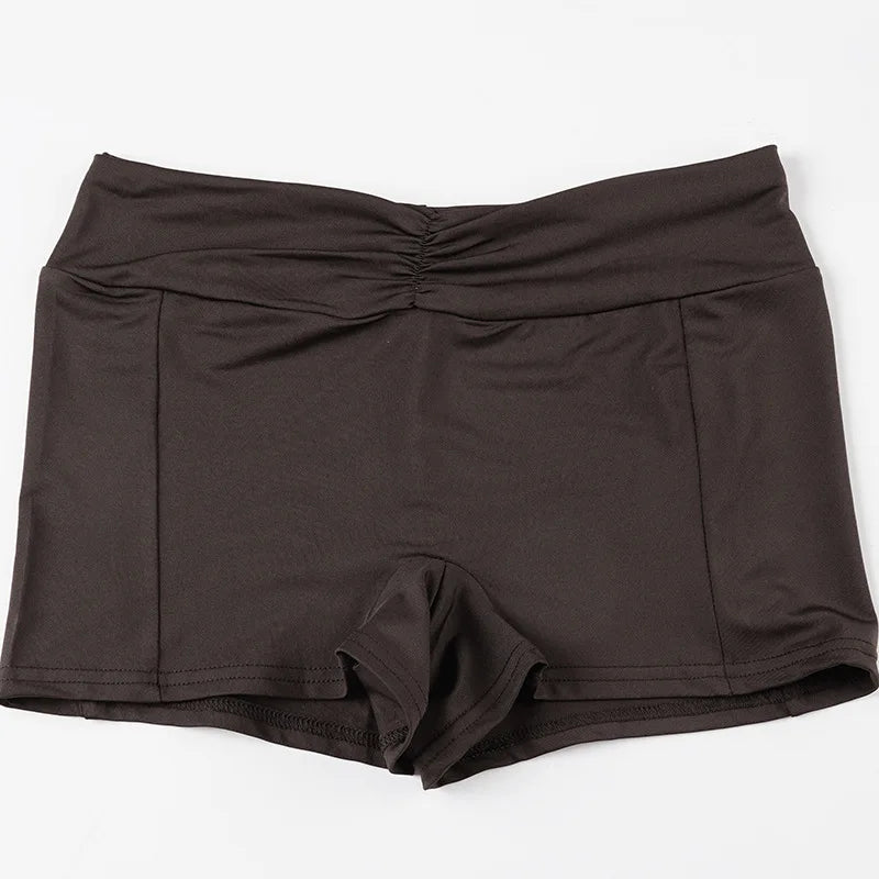 Trendix Bodycon Tank Tops 2 Piece Sets Women Summer Slim Solid Sports Yoga Shorts Ladies Street Sexy Deep V Neck Crop Top Suits