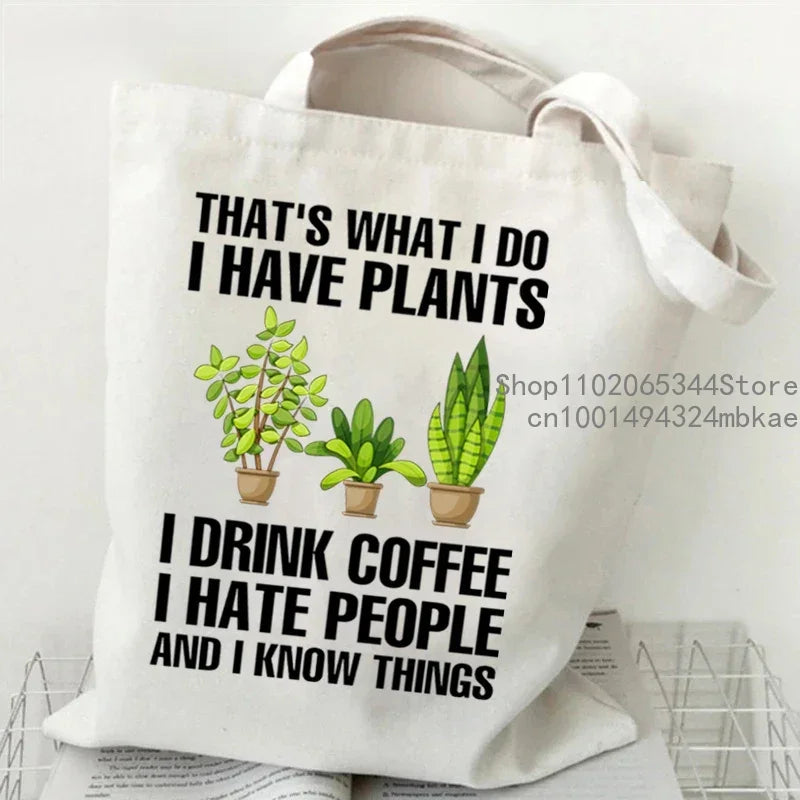 "Just One More Plant" Canvas Tote