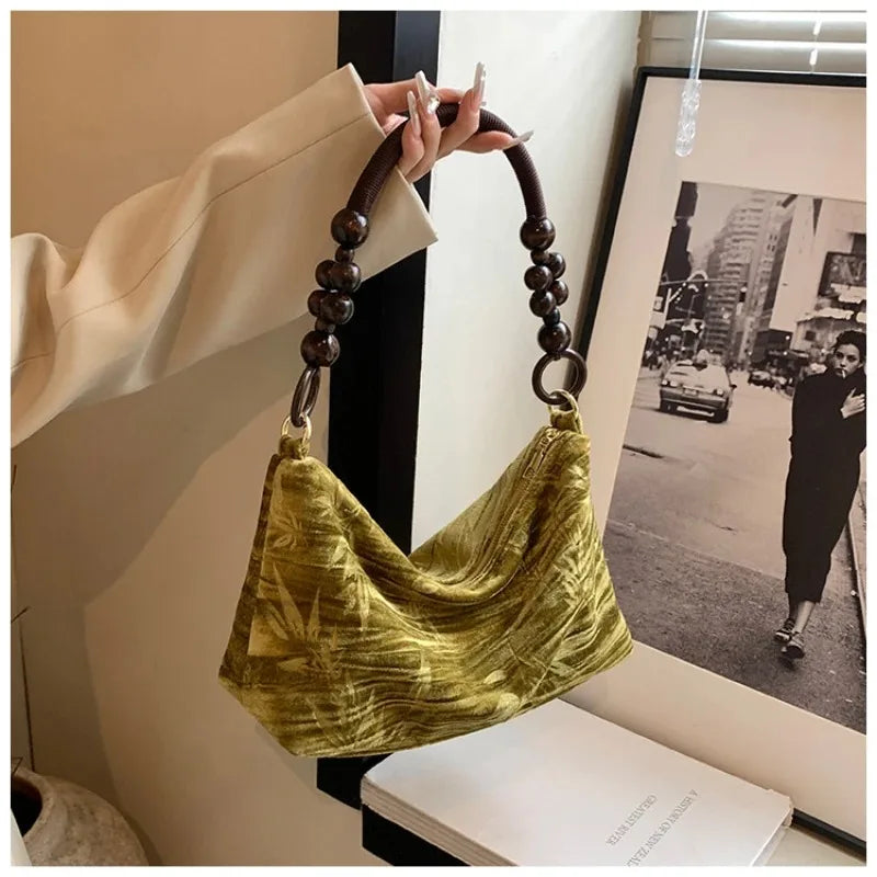 Women's Tote Bags 2025 Small Korean Fashion Shoulder Shopper Brand Ladies Canvas Luxury Designer Retro Female Handbag Purses